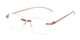 Angle of The Sage in Brown, Women's and Men's Rectangle Reading Glasses