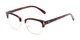 Angle of The Saginaw in Glossy Tortoise/Gold, Women's and Men's Browline Reading Glasses