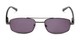 Front of The San Antonio Reading Sunglasses in Grey with Smoke