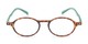 Front of The Scholar in Matte Tortoise/Green
