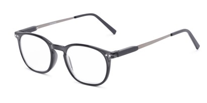 Angle of The Screenplay in Black, Women's and Men's Retro Square Reading Glasses