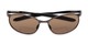 Folded of The Sean Bifocal Reading Sunglasses in Glossy Grey with Amber