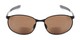 Front of The Sean Bifocal Reading Sunglasses in Matte Black with Amber