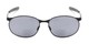 Front of The Sean Bifocal Reading Sunglasses in Matte Black with Smoke
