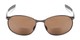 Front of The Sean Bifocal Reading Sunglasses in Glossy Grey with Amber