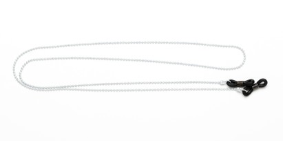 Angle of Seattle Reading Glasses Chain in Light Grey, Women's  Neck Cords