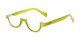 Angle of The Shay in Green, Women's and Men's Round Reading Glasses