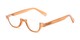 Angle of The Shay in Tan, Women's and Men's Round Reading Glasses