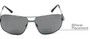 Detail of The Sherlock Polarized Bifocal Reading Sunglasses in Grey with Smoke