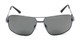 Front of The Sherlock Polarized Bifocal Reading Sunglasses in Grey with Smoke