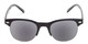 Front of The Shiloh Reading Sunglasses in Black with Smoke