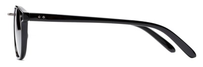 Side of The Silas Reading Sunglasses in Black with Amber