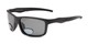 Angle of The Skipper Polarized Bifocal Reading Sunglasses in Matte Black with Smoke, Women's and Men's Sport & Wrap-Around Reading Sunglasses