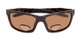 Folded of The Skipper Polarized Bifocal Reading Sunglasses in Tortoise with Amber