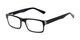 Angle of The Snow in Black/Red Stripe, Women's and Men's Rectangle Reading Glasses