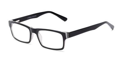 Angle of The Snow in Black/White Stripe, Women's and Men's Rectangle Reading Glasses