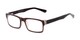 Angle of The Snow in Brown/Black, Women's and Men's Rectangle Reading Glasses