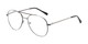 Angle of The Sonoma in Grey, Women's and Men's Aviator Reading Glasses