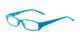 Angle of The Sophie in Sky Blue, Women's Rectangle Reading Glasses