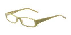Angle of The Sophie in Green, Women's Rectangle Reading Glasses