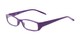 Angle of The Sophie in Purple, Women's Rectangle Reading Glasses
