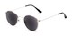 Angle of The Spirit Reading Sunglasses in Silver with Smoke, Women's and Men's Round Reading Sunglasses