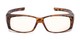 Front of The Spokane Fit Over Unmagnified Computer Glasses in Matte Tortoise with Yellow