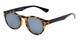 Angle of The St. Paul Reading Sunglasses in Tortoise/Black with Smoke, Women's and Men's Round Reading Sunglasses