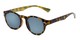 Angle of The St. Paul Reading Sunglasses in Tortoise/Yellow with Smoke, Women's and Men's Round Reading Sunglasses