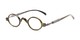 Angle of The Sterling in Green, Women's and Men's Round Reading Glasses