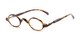 Angle of The Sterling in Light Tortoise/Bronze, Women's and Men's Round Reading Glasses