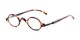 Angle of The Sterling in Tortoise/Grey, Women's and Men's Round Reading Glasses