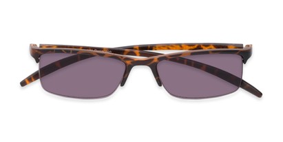 Folded of The Surf Reading Sunglasses in Tortoise with Smoke