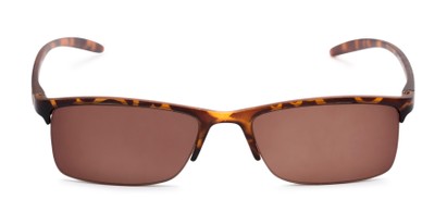 Front of The Surf Reading Sunglasses in Tortoise with Amber