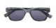 Folded of The Sutton Bifocal Reading Sunglasses in Dark Blue Tortoise with Smoke