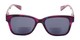 Front of The Sutton Bifocal Reading Sunglasses in Dark Pink Tortoise with Smoke