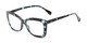 Angle of The Tatum in Blue Tortoise, Women's Cat Eye Reading Glasses