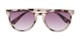 Folded of The Teagan Multifocal Reading Sunglasses in Light Tortoise with Smoke