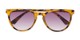 Folded of The Teagan Multifocal Reading Sunglasses in Brown Tortoise with Smoke