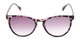 Front of The Teagan Multifocal Reading Sunglasses in Purple Tortoise with Smoke