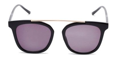 Front of The Tenley Reading Sunglasses in Black with Smoke