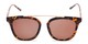 Front of The Tenley Reading Sunglasses in Brown Tortoise with Amber