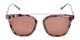 Front of The Tenley Reading Sunglasses in Light Tortoise with Amber