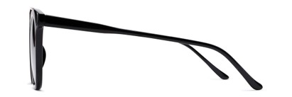 Side of The Tenley Reading Sunglasses in Black with Smoke