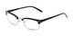 Angle of The Thorn in Black/Silver, Women's and Men's Browline Reading Glasses