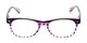 Front of The Tilly in Purple Tortoise