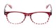 Front of The Tilly in Red Tortoise