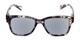 Front of The Topaz Reading Sunglasses in Blue/Brown with Smoke