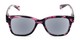 Front of The Topaz Reading Sunglasses in Pink/Black with Smoke
