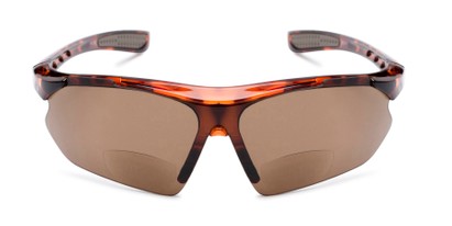 Front of The Topsail Bifocal Reading Sunglasses in Tortoise with Amber